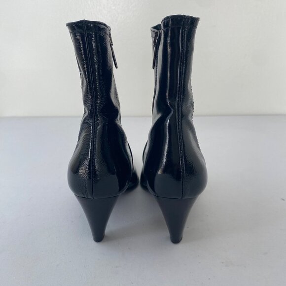 Aquatalia Ankle Boots Shoes w Heel Patent Pointed Toe - Picture 6 of 10